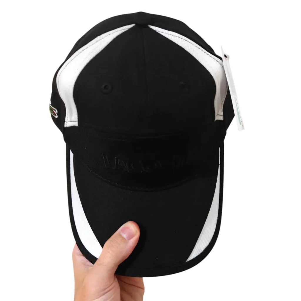 Casquette Lacoste Blanc Noir