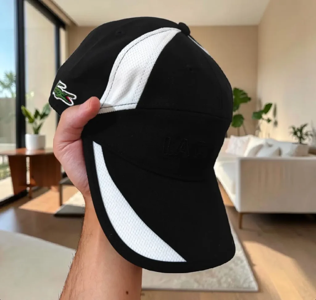 Casquette Lacoste Blanc Noir
