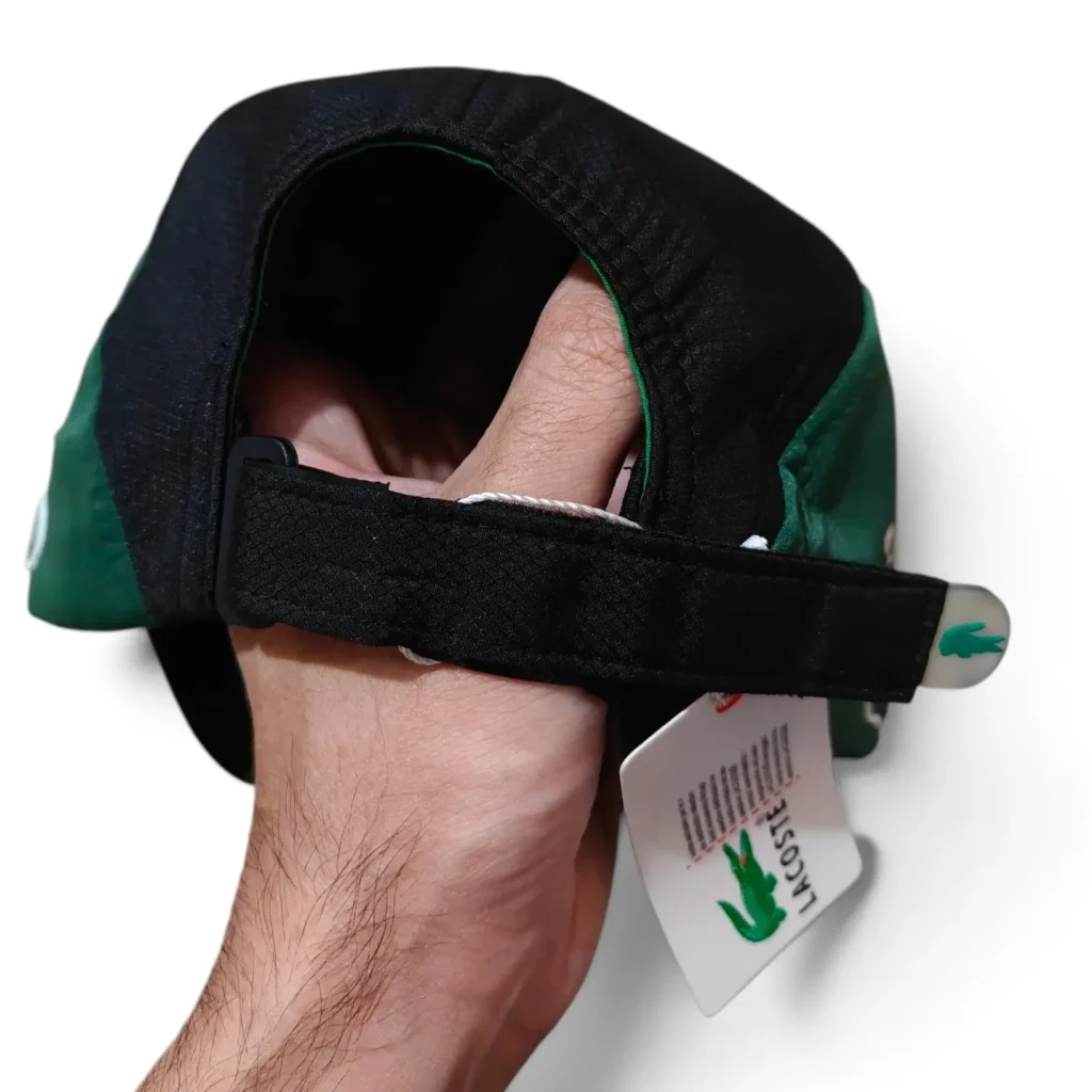 Casquette Lacoste vert noir